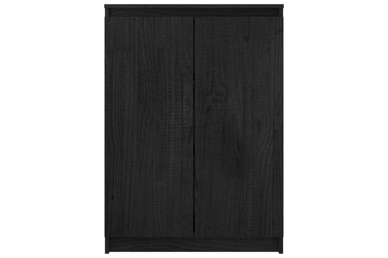 Skänk svart 60x36x84 cm massivt furuträ - Svart - Förvaring - Förvaringsmöbler - Skänkar & sideboards