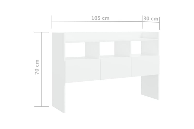 Skänk vit 105x30x70 cm spånskiva - Vit - Förvaring - Förvaringsmöbler - Skänkar & sideboards