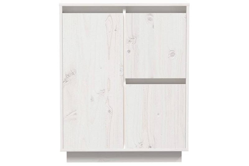 Skänk vit 60x34x75 cm massiv furu - Vit - Skänkar & sideboards