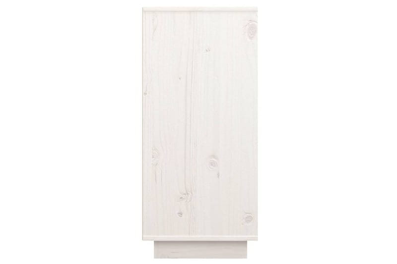 Skänk vit 60x34x75 cm massiv furu - Vit - Skänkar & sideboards