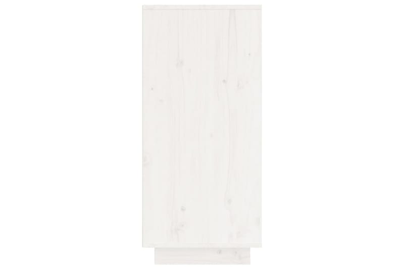 Skänk vit 60x34x75 cm massiv furu - Vit - Skänkar & sideboards