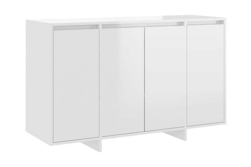 Skänk vit högglans 120x41x75 cm spånskiva - Vit högglans - Förvaring - Förvaringsmöbler - Skänkar & sideboards