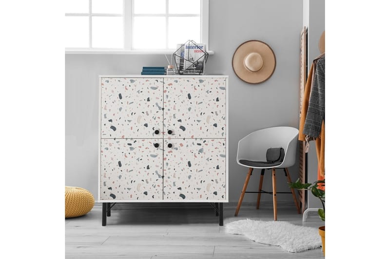 TERRAZZO Highboard 95x111 cm Vit - Förvaring - Förvaringsmöbler - Byrå