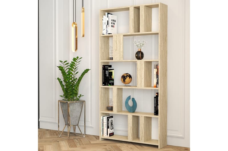 ALMERE Bokhylla 90 cm Beige - Förvaring - Hyllor - Bokhylla