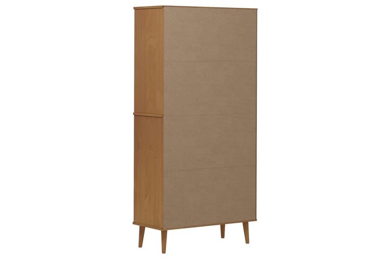 beBasic Bokhylla brun 85x35x170,5 cm massiv furu - Förvaring - Hyllor - Bokhylla