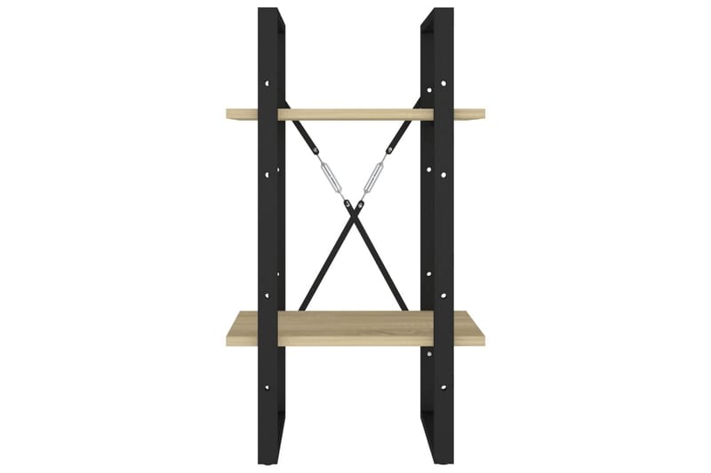 Bokhylla 2 hyllplan sonoma-ek 40x30x70 cm spånskiva - Ek - Förvaring - Hyllor - Bokhylla