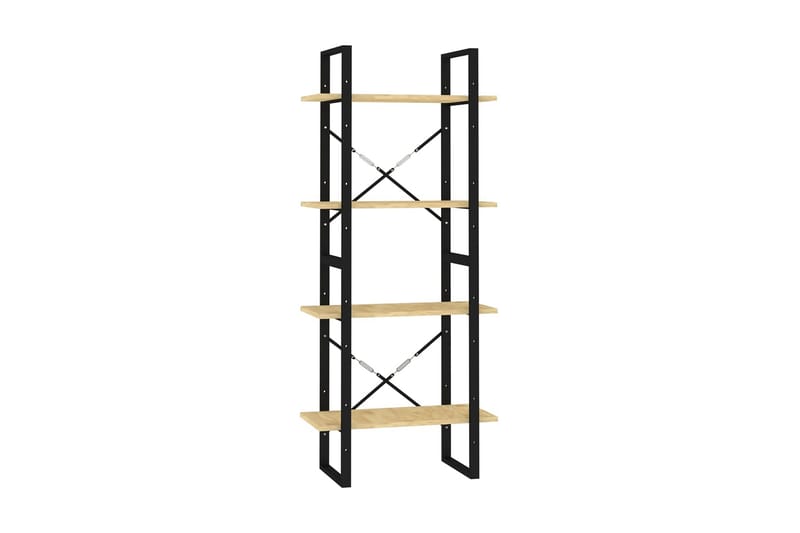 Bokhylla 4 hyllplan 60x30x140 cm massiv furu - Brun - Förvaring - Hyllor - Bokhylla