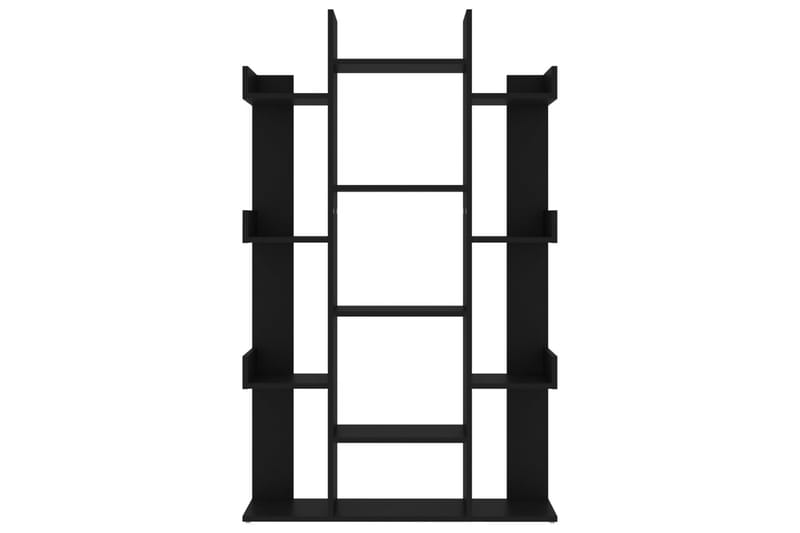 Bokhylla svart 86x25,5x140 cm spånskiva - Svart - Förvaring - Hyllor - Bokhylla