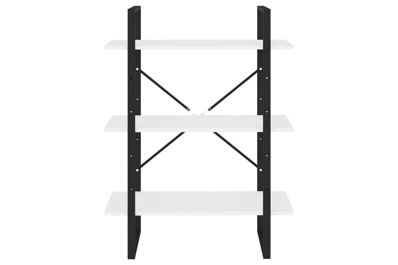 Bokhylla vit 80x30x105 cm spånskiva - Svart - Förvaring - Hyllor - Bokhylla