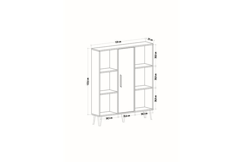 FENNER Bokhylla 120x25 cm Antracit - Förvaring - Hyllor - Bokhylla