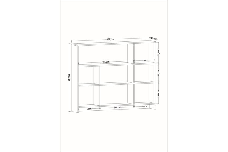 NESPOLA Bokhylla 152x25 cm Antracit - Förvaring - Hyllor - Bokhylla