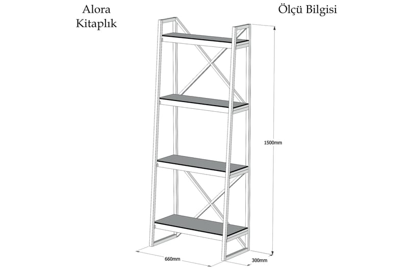 REFUGIA Bokhylla Valnöt - Brun - Förvaring - Hyllor - Bokhylla