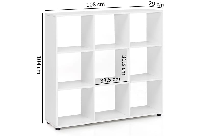 SNODGRASS Bokhylla 108x29 cm Vit - Förvaring - Hyllor - Bokhylla