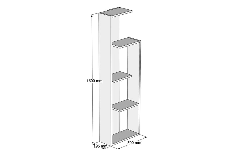 TALERYD Bokhylla 50 cm Brun - Brun - Förvaring - Hyllor - Bokhylla