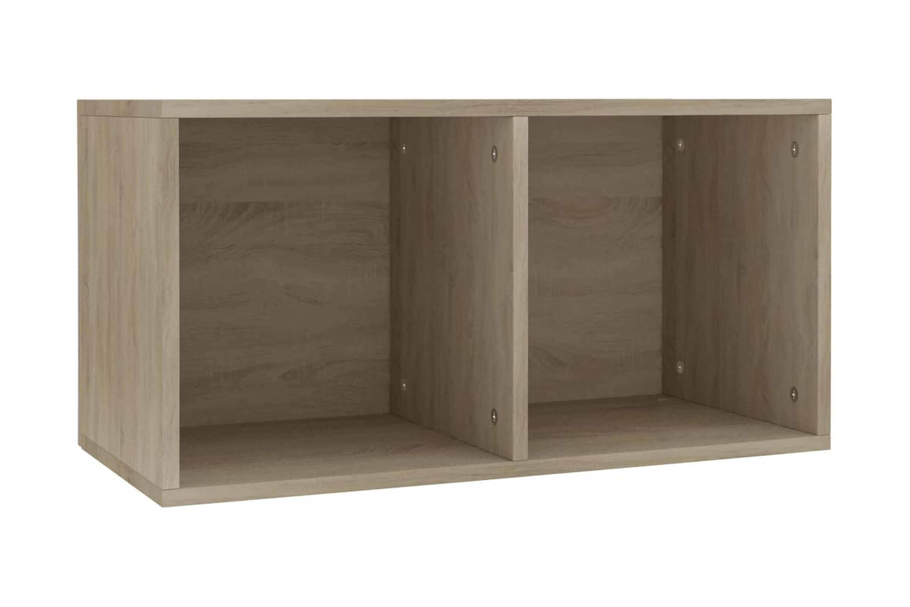 Vinylhylla sonoma-ek 71x34x36 cm spånskiva – Brun