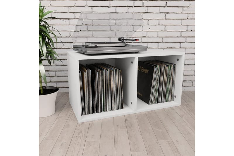 Vinylhylla vit 71x34x36 cm spånskiva - Vit - Förvaring - Hyllor - Bokhylla