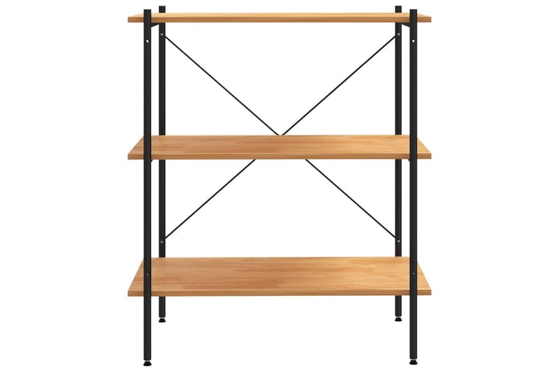 Hyllenhet med 3 hyllplan svart och ek 80x40x92 cm - Svart - Förvaring - Hyllor - Förvaringshylla - Lagerhylla