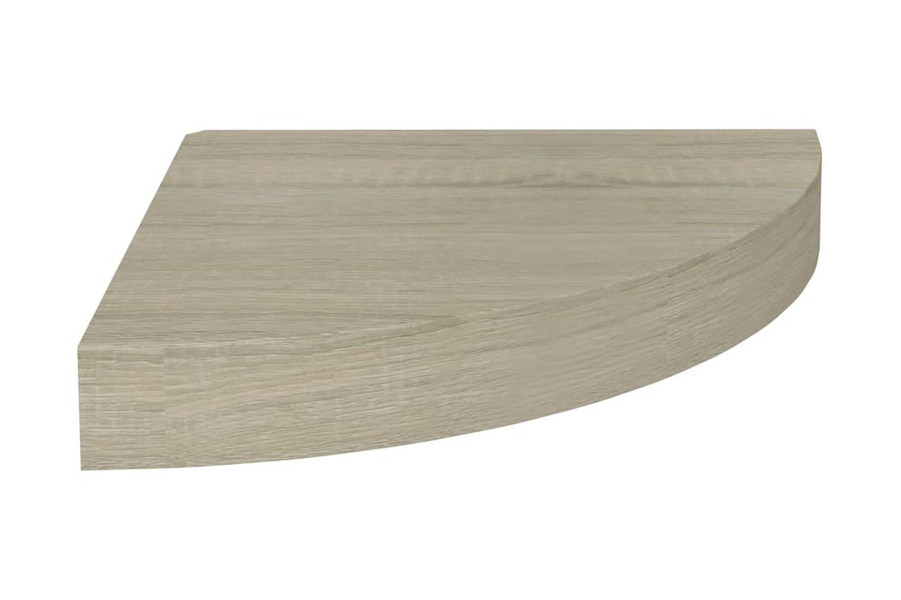 Svävande hörnhyllor 4 st ek 25x25x3,8 cm MDF – Brun