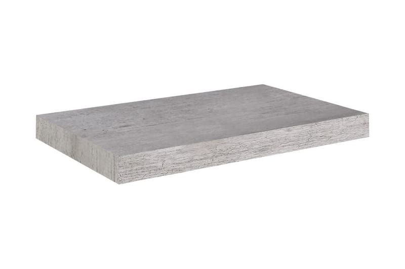 Svävande vägghyllor 2 st betonggrå 50x23x3,8 cm MDF - Betonggrå - Förvaring - Köksförvaring - Kökshylla