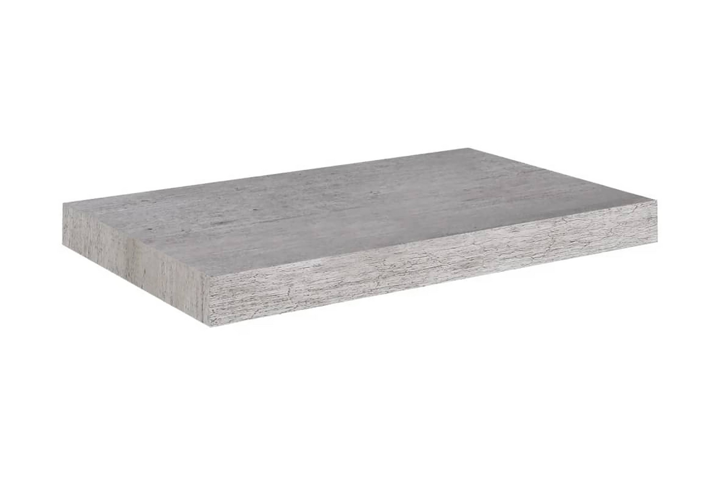 Svävande vägghyllor 4 st betonggrå 50x23x3,8 cm MDF – Betonggrå