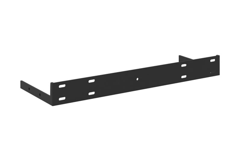 Svävande vägghyllor 4 st ek och vit 40x23x3,8 cm MDF - Vit/Trä - Förvaring - Köksförvaring - Kökshylla