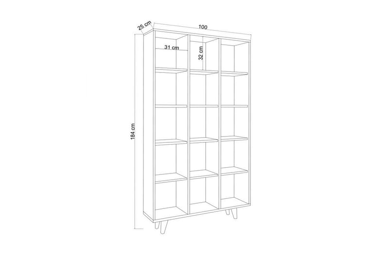 Zipa Bokhylla 100 cm Beige - Förvaring - Hyllor - Bokhylla