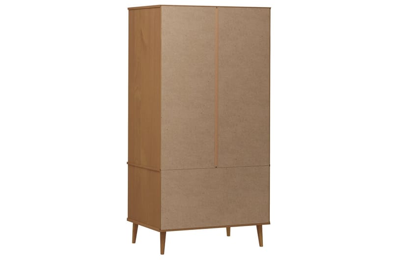 beBasic Garderob brun 90x55x175 cm massiv furu - Förvaring - Sko- & klädförvaring - Garderober & garderobssystem