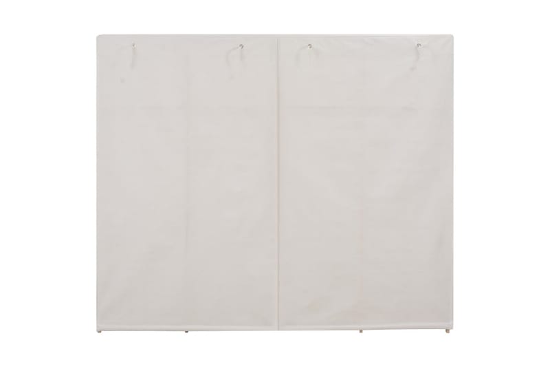 Garderob 200x40x170 cm vit tyg - Vit - Förvaring - Sko- & klädförvaring - Garderober & garderobssystem