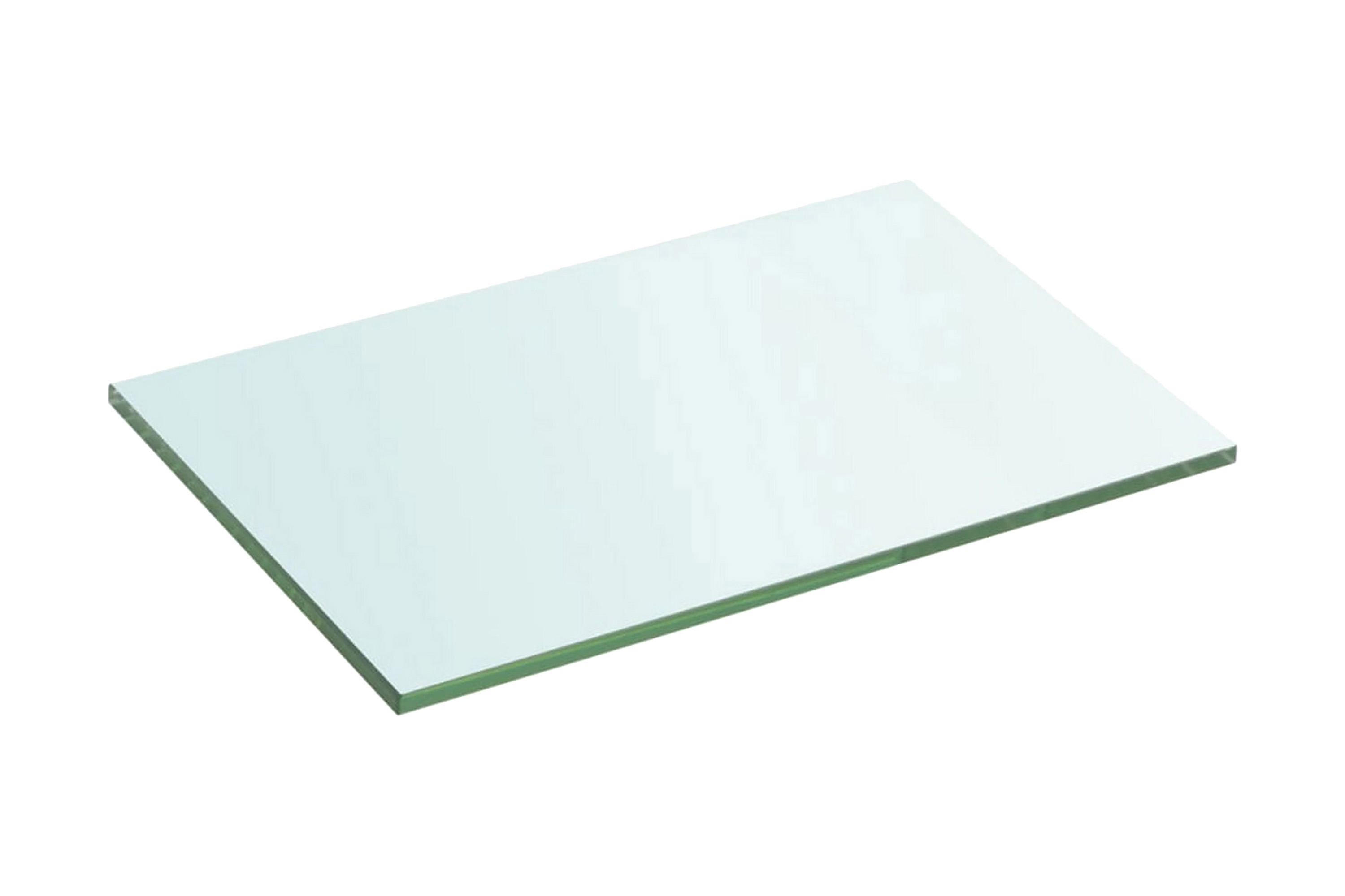 Hyllplan 2 st glas genomskinlig 30×15 cm – Transparent