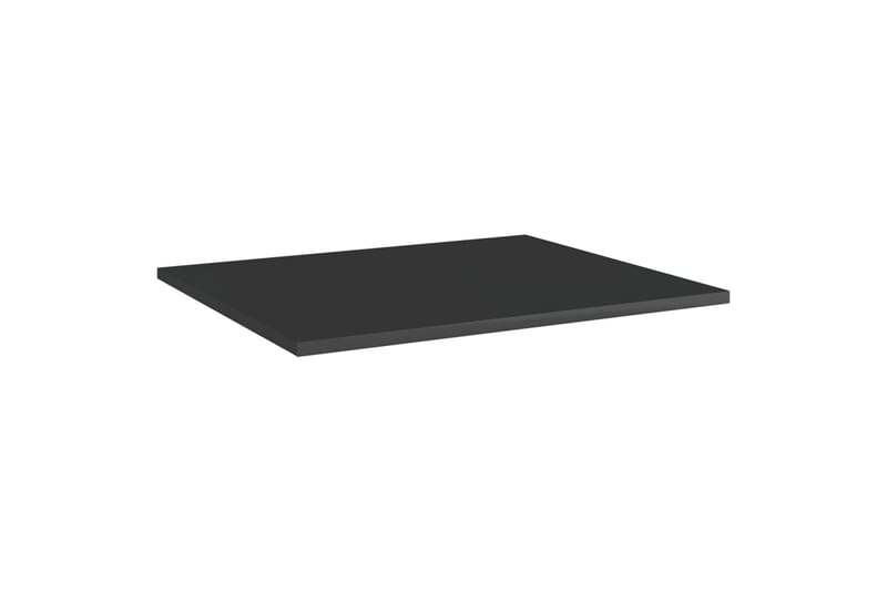 Hyllplan 8 st svart högglans 60x50x1,5 cm spånskiva - Svart - Förvaring - Sko- & klädförvaring - Garderober & garderobssystem