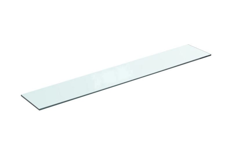 Hyllplan glas genomskinlig 80x12 cm - Transparent - Garderober & garderobssystem - Hyllplan