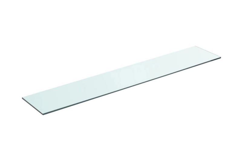 Hyllplan glas genomskinlig 90x15 cm - Transparent - Garderober & garderobssystem - Hyllplan