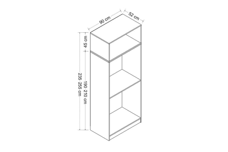 Poolburn Garderob 90 cm Vit - Förvaring - Sko- & klädförvaring - Garderober & garderobssystem