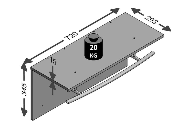 SELAKOVIC Klädställning 72 cm Brun - Brun - Förvaring - Sko- & klädförvaring - Klädhängare - Klädkrok