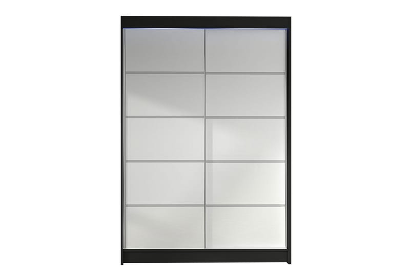 LUDGERSHALL Garderob 120x200 cm Vit/Svart - Förvaring - Sko- & klädförvaring - Garderober & garderobssystem