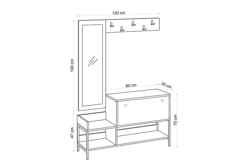 IKOTUN Skoskåp 120 cm Beige - Förvaring - Sko- & klädförvaring - Skoförvaring