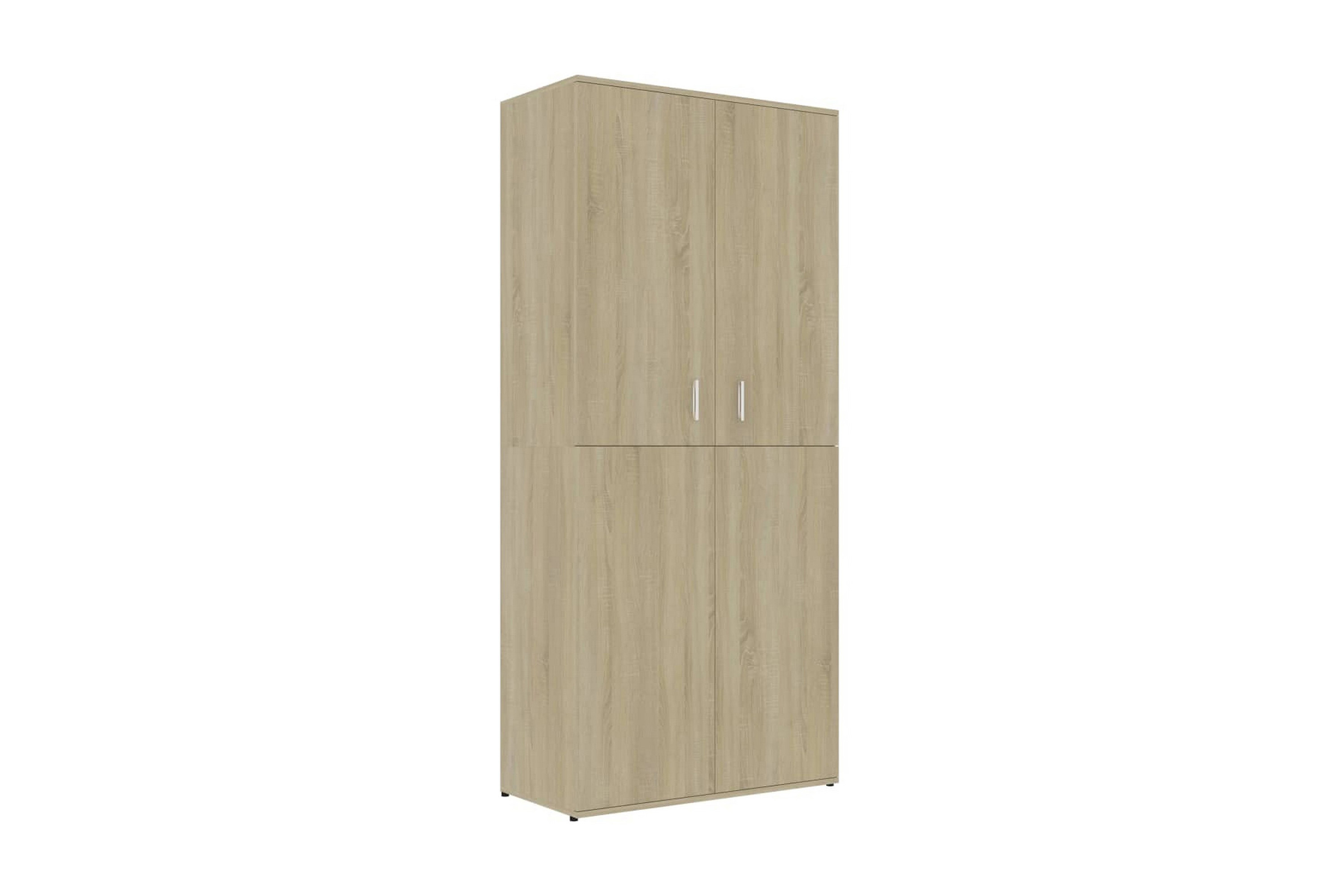 Skoskåp sonoma-ek 80x39x178 cm spånskiva – Brun