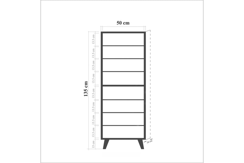 STENBYN Skoskåp 50 cm Brun - Brun/Mönstrad - Förvaring - Sko- & klädförvaring - Skoförvaring