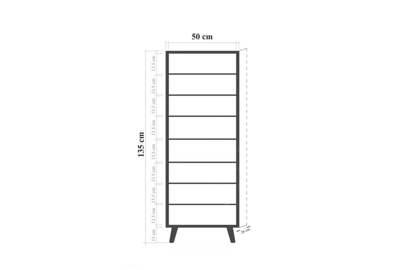 VRAKA Skoskåp 50 cm Vit/Blå - Förvaring - Sko- & klädförvaring - Skoförvaring