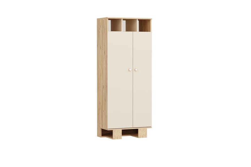 Sneker Garderob 75x173 cm Brun/Beige - Förvaring - Sko- & klädförvaring - Garderober & garderobssystem