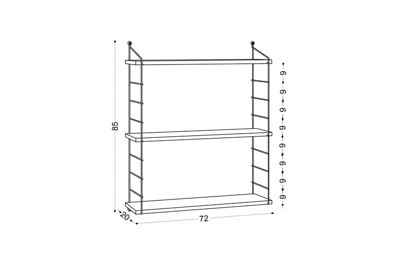 Armoni Vägghylla 72 cm Beige - Förvaring - Köksförvaring - Kökshylla