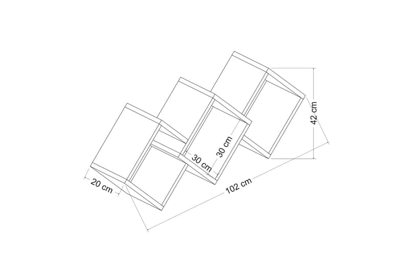 Everan Vägghylla 102 cm - Brun - Förvaring - Köksförvaring - Kökshylla