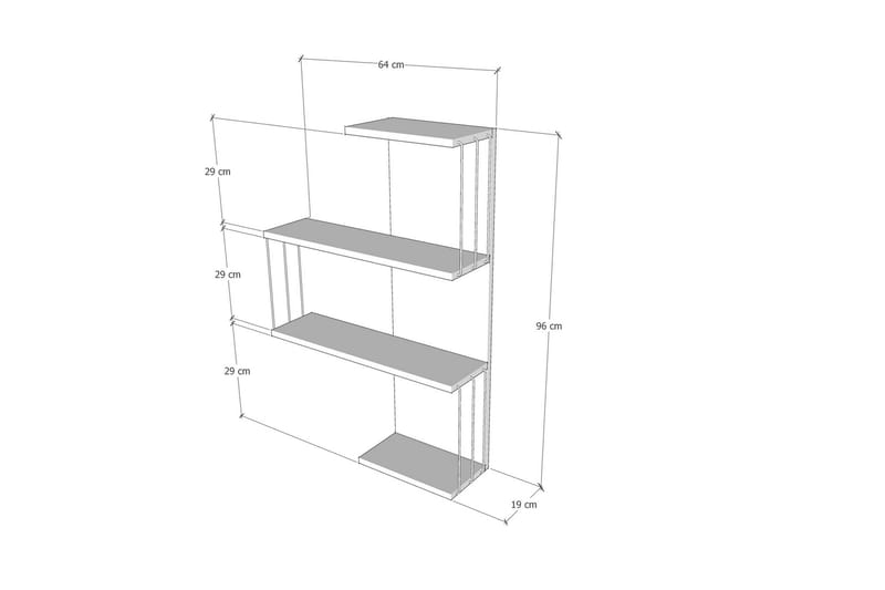 Holton Vägghylla 64 cm Valnöt - Förvaring - Köksförvaring - Kökshylla