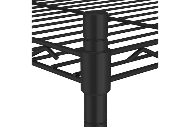 Förvaringshylla med 3 hyllplan 60x35x76 svart 150 kg - Svart - Förvaring - Köksförvaring - Kökshylla