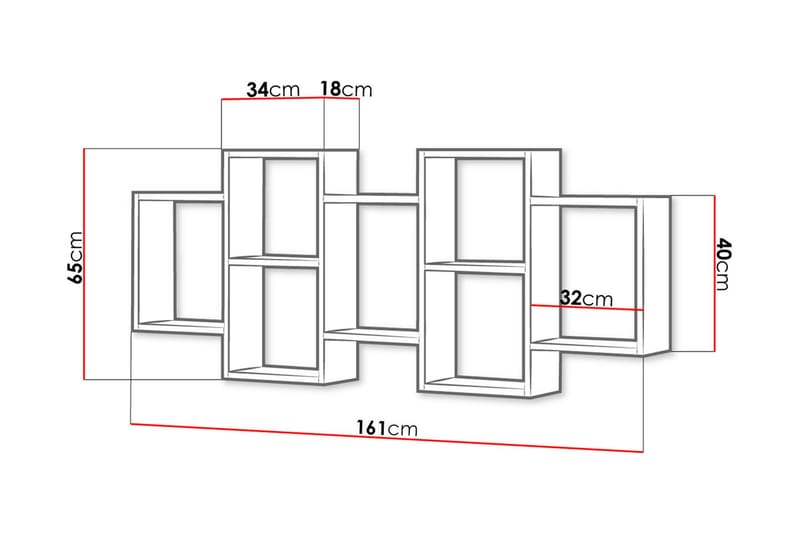 MONESI Hylla 161 cm Natur - Förvaring - Köksförvaring - Kökshylla