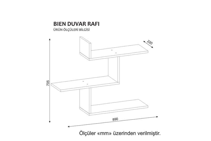 OBINE Vägghylla Vit - Vit - Förvaring - Köksförvaring - Kökshylla