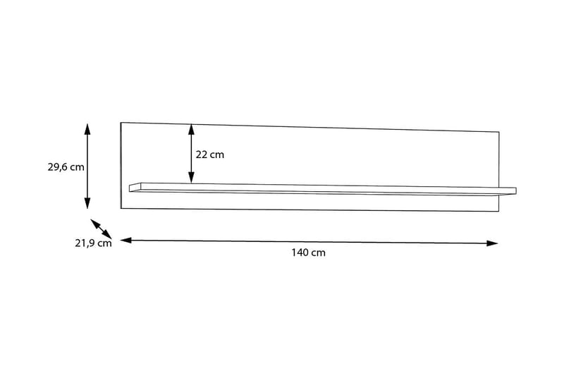 POGOLE Highboard 42x92 cm Brun - Förvaring - Köksförvaring - Kökshylla