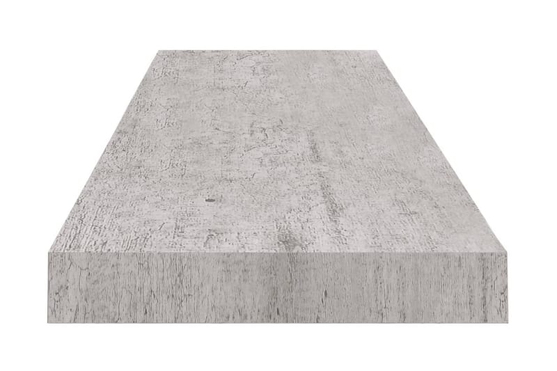 Svävande vägghylla betonggrå 100x23,5x3,8 cm MDF - Grå - Förvaring - Köksförvaring - Kökshylla