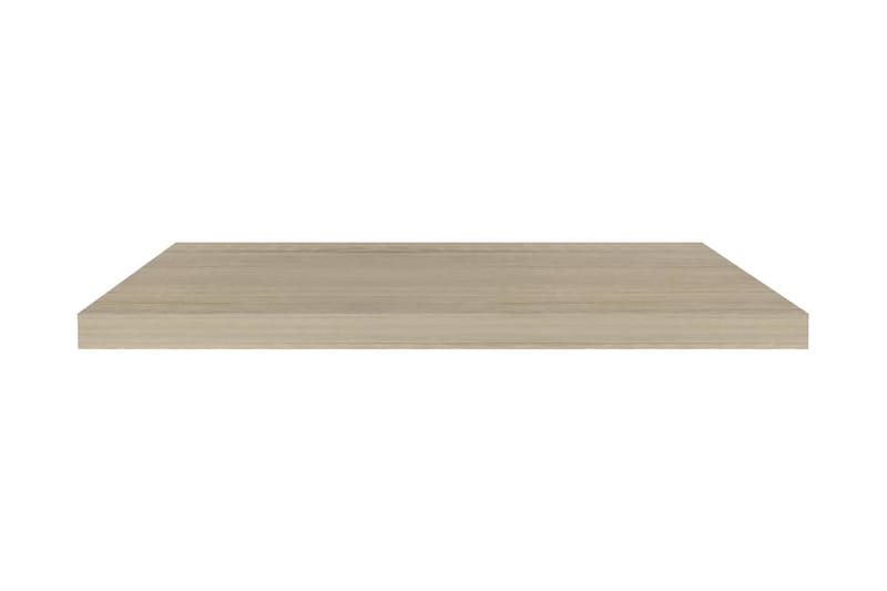 Svävande vägghylla ek 80x23,5x3,8 cm MDF - Brun - Förvaring - Köksförvaring - Kökshylla