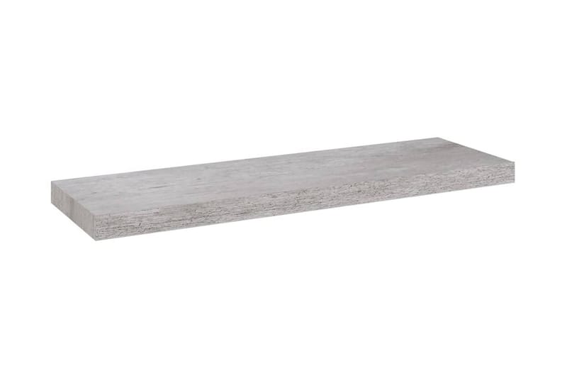 Svävande vägghyllor 2 st betonggrå 80x23,5x3,8 cm MDF - Betonggrå - Förvaring - Köksförvaring - Kökshylla